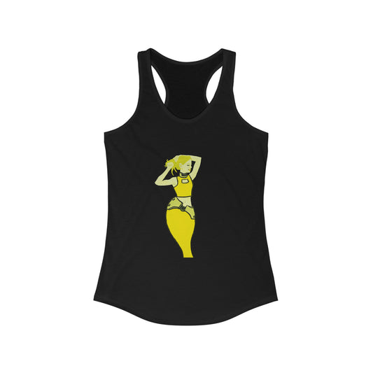 "The MODels" - C.P. Cadmium Yellow Female - Standalone Figure - Women's Ideal Racerback Tank