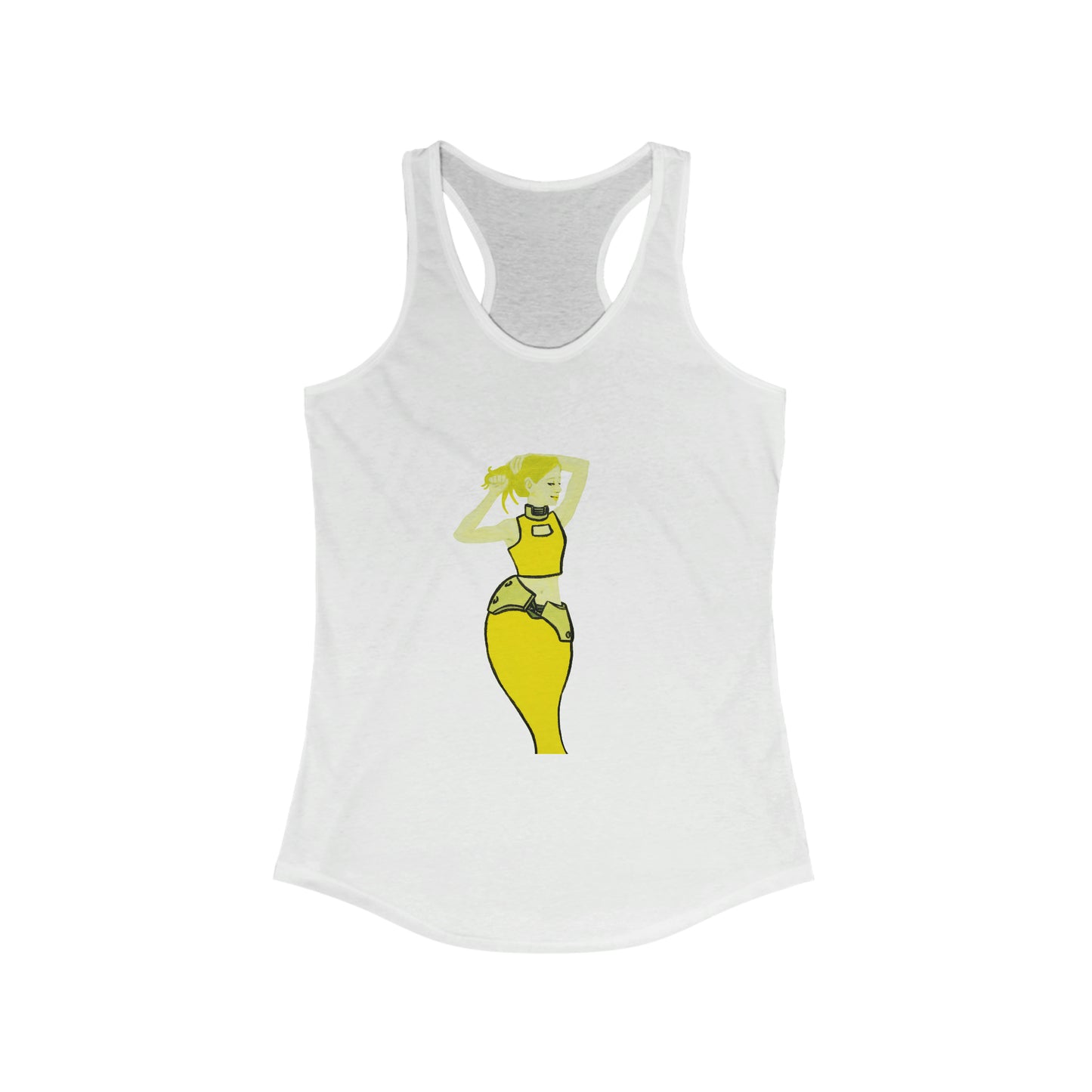 "The MODels" - C.P. Cadmium Yellow Female - Standalone Figure - Women's Ideal Racerback Tank